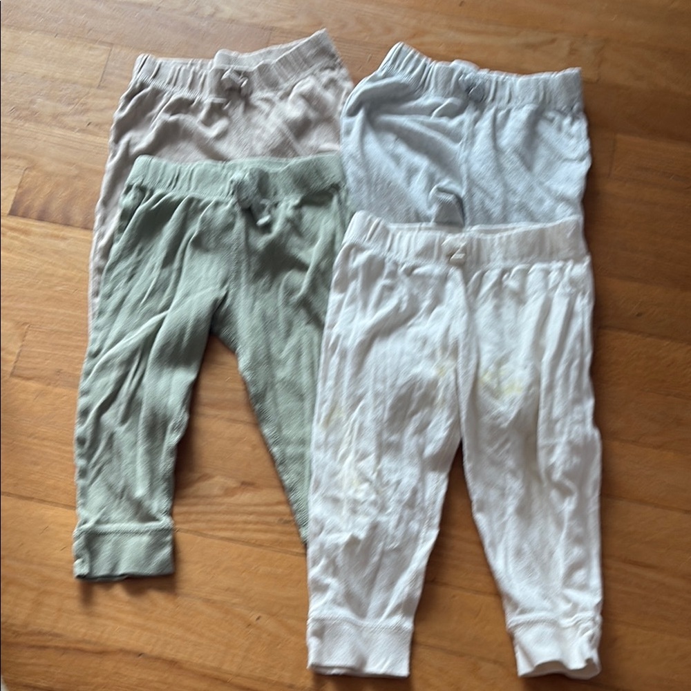 Carter's Kids Bottoms in Green, White, and Gray